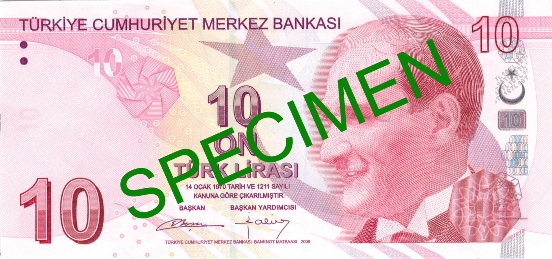 10 Lira - © Central Bank of the Republic of Turkey