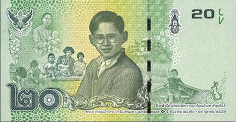 THAILANDE - Billet de 20 Baht - POLYMER - 2022