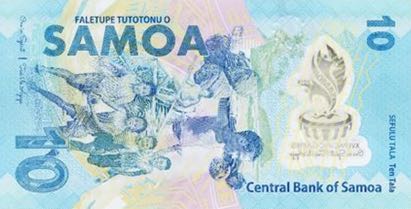 2019 UNC > Commemorative 10 Tala Samoa P-New POLYMER 